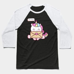 Cute unicorn valentines day Baseball T-Shirt